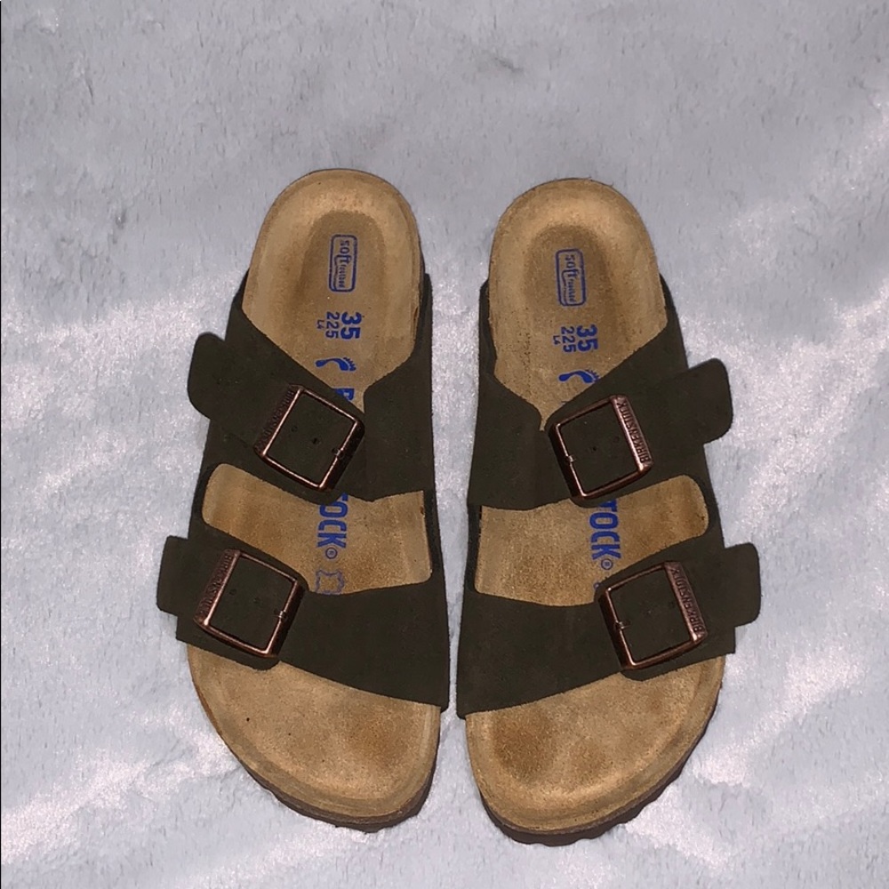 Birkenstock Arizona Soft Footbed Suede Sandal Sz35